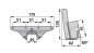 Preview: Messermitnehmer Messerkopf Kulissenbreite 40 mm schräg 80° Agria 76898 ESM 2471850