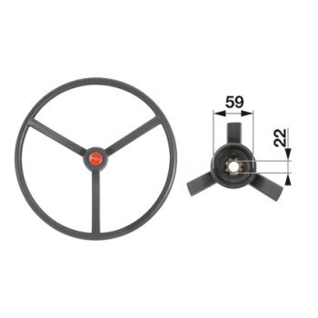 Lenkrad Steyr 450mm passend für 8055 8065 8075 RS1 8000 SK1
