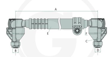 Lenkstange passend für Deutz Traktor D25 D30