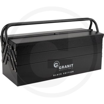 Preview: GRANIT BLACK EDITION Heavy Duty Werkzeugkasten bestückt 54 Teile