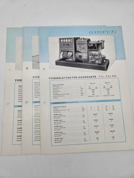 Preview: Übersicht von alte Deutz Motoren Typenblatt Technische Daten