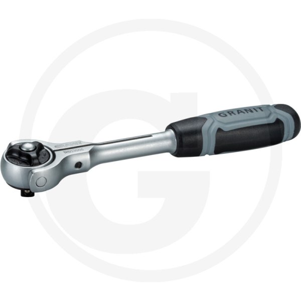 GRANIT BLACK EDITION 1/4" Umschaltknarre  90 Zahn mit Schwenkkopf