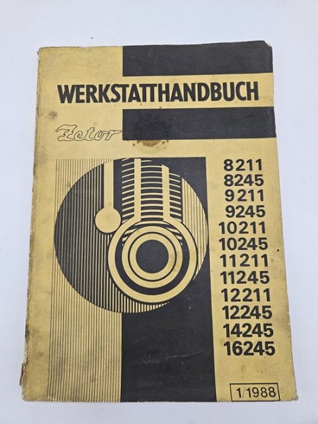 Werkstatthandbuch Ersatzteilkatalog Zetor 8211 8245 9211 9245 10211 10245 11211 11245 12211 12245 14245 16245