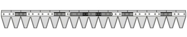 Messer Mähmesser BCS 97cm 19 Klingen gezahnt