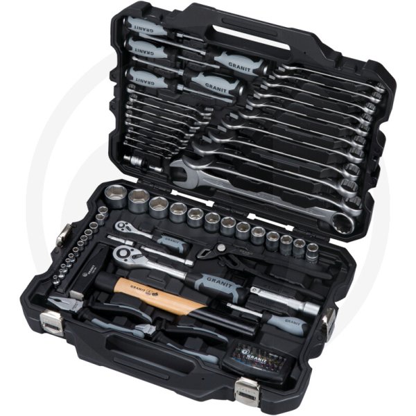 GRANIT BLACK EDITION Profi Werkzeug Satz 62 Teile