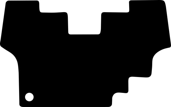 Fußmatte Fendt Farmer 300 C Ci mit mechanischen Allrad Gummi