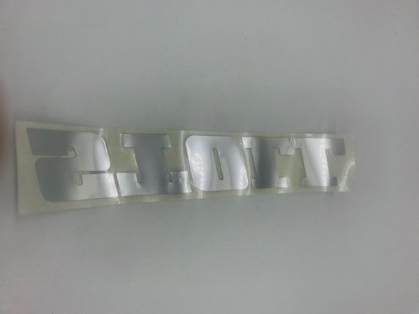 Stoll Aufkleber silber glänzent Frontlader Solid 35x6cm